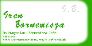 iren bornemisza business card